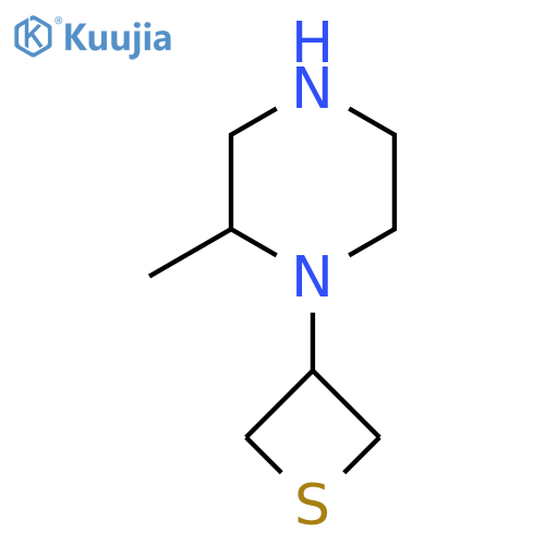 2-Methyl-1-(thietan-3-yl)piperazine structure
