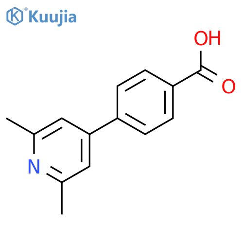 Benzoic acid, 4-(2,6-dimethyl-4-pyridinyl)- structure