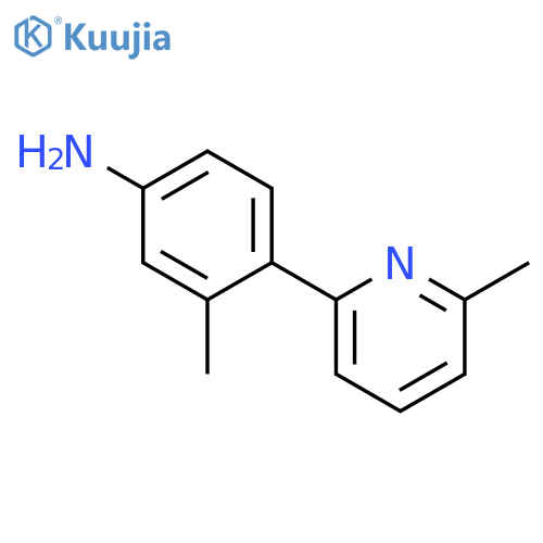 3-methyl-4-(6-methylpyridin-2-yl)aniline structure