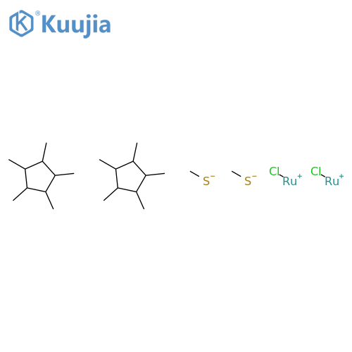 Ruthenium, dichlorobis[m-(methanethiolato)]bis[(1,2,3,4,5-h)-1,2,3,4,5-pentamethyl-2,4-cyclopentadien-1-yl]di-,(Ru-Ru), stereoisomer structure
