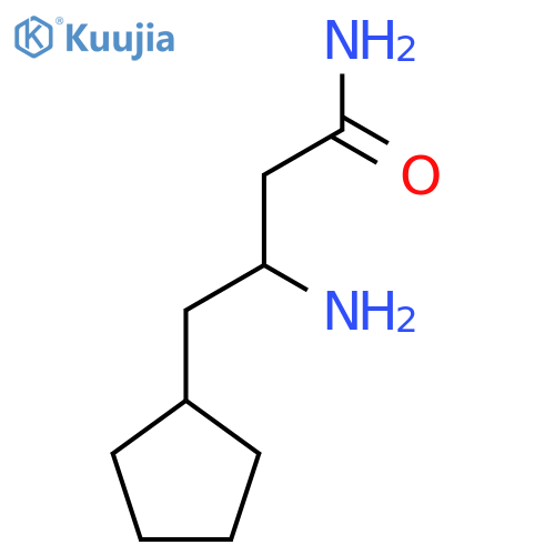 3-amino-4-cyclopentylbutanamide structure