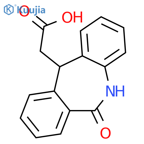 5H-Dibenz[b,e]azepine-11-acetic acid, 6,11-dihydro-6-oxo- structure