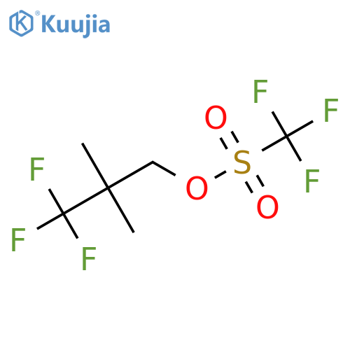 (3,3,3-Trifluoro-2,2-dimethylpropyl) trifluoromethanesulfonate structure