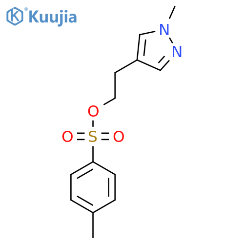 2-(1-methyl-1H-pyrazol-4-yl)ethyl 4-methylbenzene-1-sulfonate structure