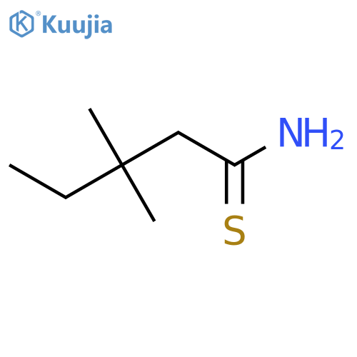 3,3-dimethylpentanethioamide structure