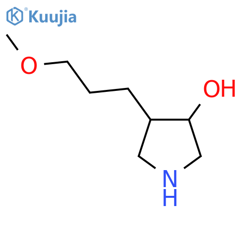 4-(3-methoxypropyl)pyrrolidin-3-ol structure