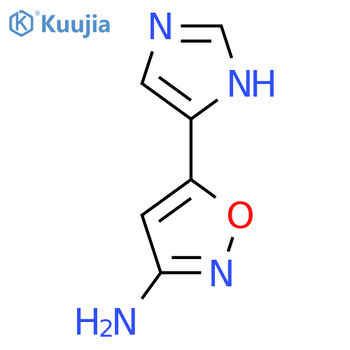 5-(1H-imidazol-5-yl)-1,2-oxazol-3-amine structure
