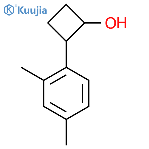 2-(2,4-dimethylphenyl)cyclobutan-1-ol structure
