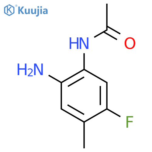 N-(2-amino-5-fluoro-4-methylphenyl)acetamide structure