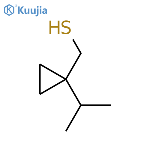 1-(propan-2-yl)cyclopropylmethanethiol structure