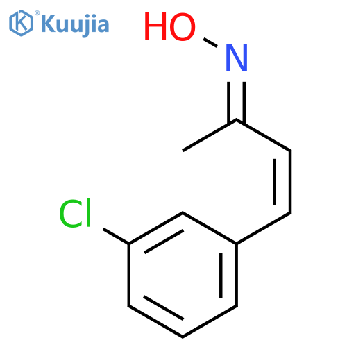 3-Buten-2-one, 4-(3-chlorophenyl)-, oxime, (Z,E)- structure