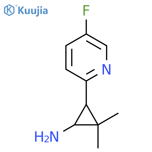 3-(5-fluoropyridin-2-yl)-2,2-dimethylcyclopropan-1-amine structure
