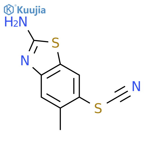 Thiocyanic acid,2-amino-5-methyl-6-benzothiazolyl ester structure