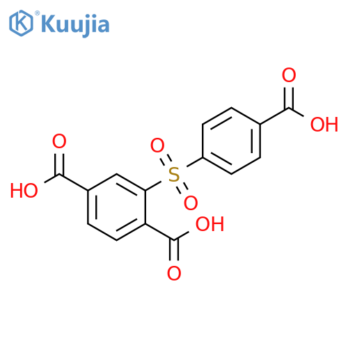 1,4-Benzenedicarboxylic acid, 2-[(4-carboxyphenyl)sulfonyl]- structure