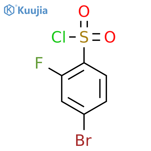 4-bromo-2-fluorobenzene-1-sulfonyl chloride structure