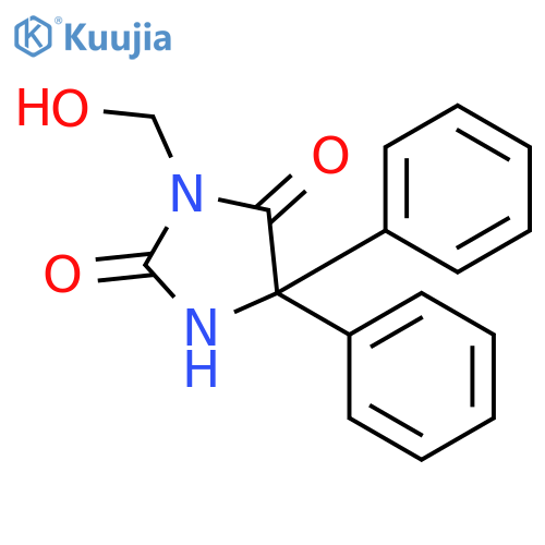 2,4-Imidazolidinedione,3-(hydroxymethyl)-5,5-diphenyl- structure