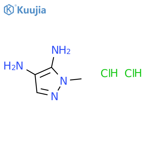 1-Methyl-1H-pyrazole-4,5-diamine dihydrochloride structure