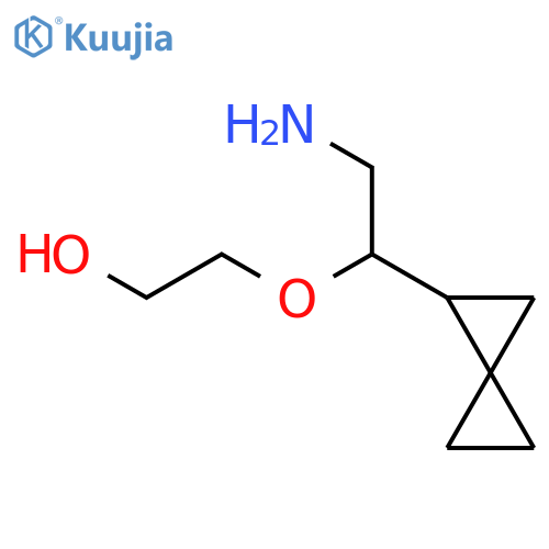 2-(2-amino-1-{spiro2.2pentan-1-yl}ethoxy)ethan-1-ol structure