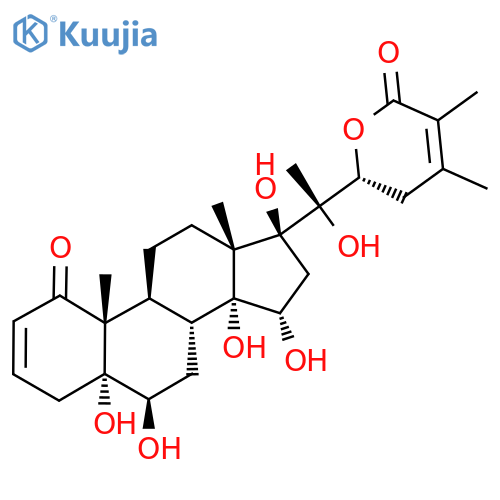 Ergosta-2,24-dien-26-oic acid, 5,6,14,15,17,20,22-heptahydroxy-1-oxo-, δ-lactone, (5α,6β,15α,17α,22R)- structure