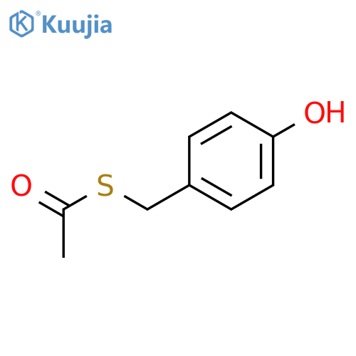 Ethanethioic acid, S-[(4-hydroxyphenyl)methyl] ester structure