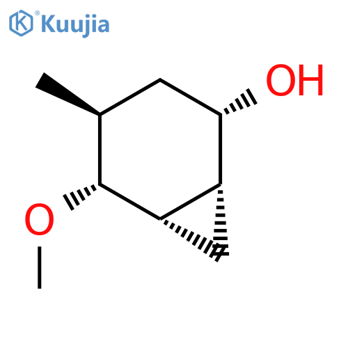 Bicyclo[4.1.0]heptan-2-ol, 5-methoxy-4-methyl-, (1R,2S,4S,5R,6S)- structure