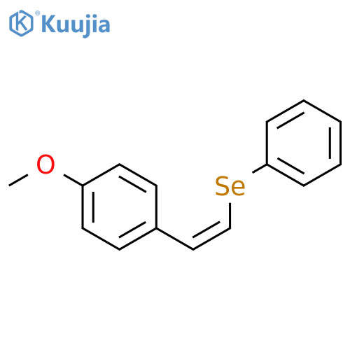 Benzene, 1-methoxy-4-[(1Z)-2-(phenylseleno)ethenyl]- structure
