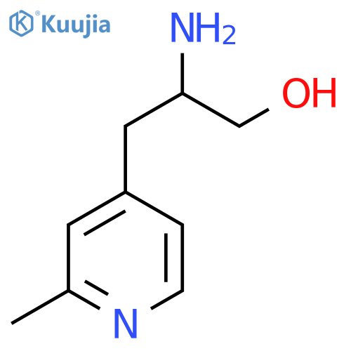 2-amino-3-(2-methylpyridin-4-yl)propan-1-ol structure