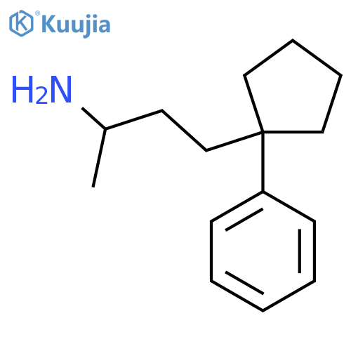 4-(1-phenylcyclopentyl)butan-2-amine structure
