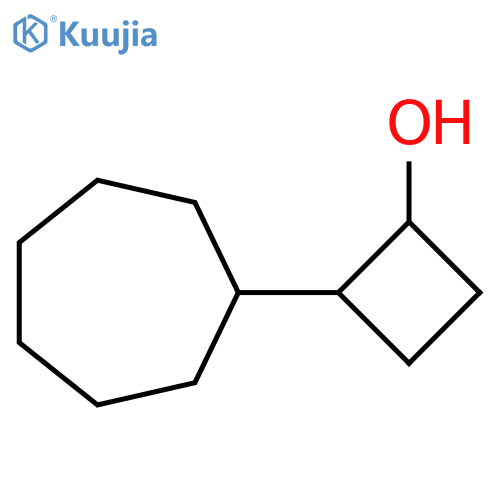 2-cycloheptylcyclobutan-1-ol structure