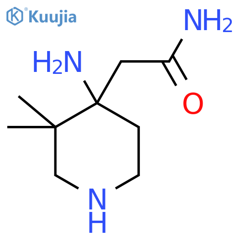 2-(4-amino-3,3-dimethylpiperidin-4-yl)acetamide structure