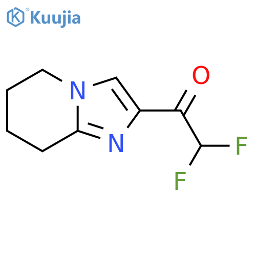 2,2-difluoro-1-{5H,6H,7H,8H-imidazo1,2-apyridin-2-yl}ethan-1-one structure