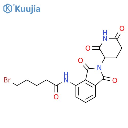 Pentanamide, 5-bromo-N-[2-(2,6-dioxo-3-piperidinyl)-2,3-dihydro-1,3-dioxo-1H-isoindol-4-yl]- structure