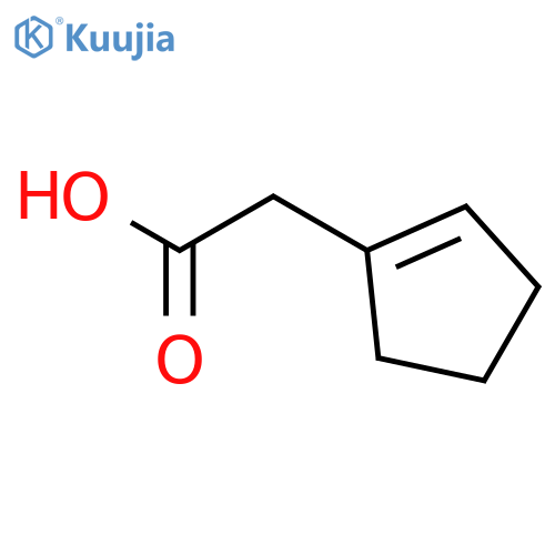 2-(Cyclopent-1-en-1-yl)acetic acid structure