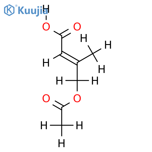 (E)-3-Acetoxymethyl-2-butensaeure structure