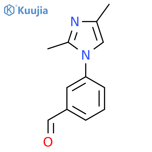 3-(2,4-dimethyl-1H-imidazol-1-yl)benzaldehyde structure