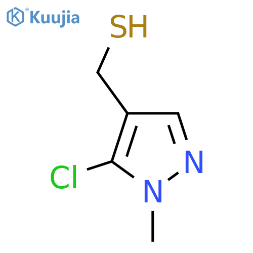 (5-chloro-1-methyl-1H-pyrazol-4-yl)methanethiol structure