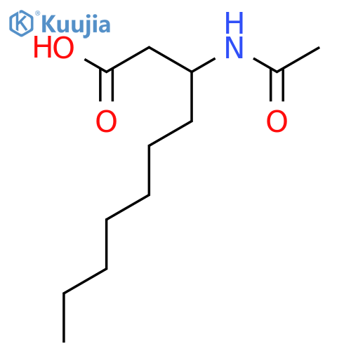 3-Acetamidodecanoic acid structure