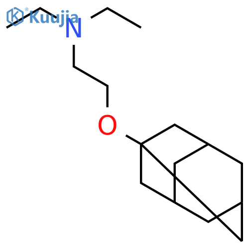 N,N-diethyl-2-(tricyclo[3.3.1.1~3,7~]dec-1-yloxy)ethanamine structure