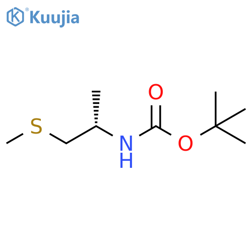 Carbamic acid,[(1S)-1-methyl-2-(methylthio)ethyl]-, 1,1-dimethylethyl ester (9CI) structure
