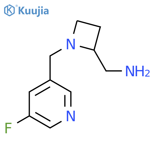 {1-(5-fluoropyridin-3-yl)methylazetidin-2-yl}methanamine structure