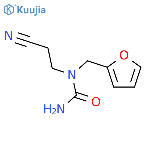 1-(2-cyanoethyl)-1-(furan-2-ylmethyl)urea structure