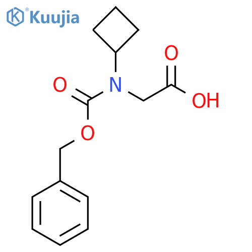 2-{[(Benzyloxy)carbonyl](cyclobutyl)amino}acetic acid structure
