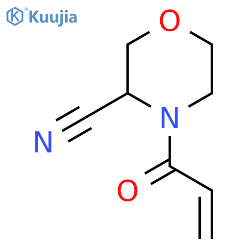4-Prop-2-enoylmorpholine-3-carbonitrile structure