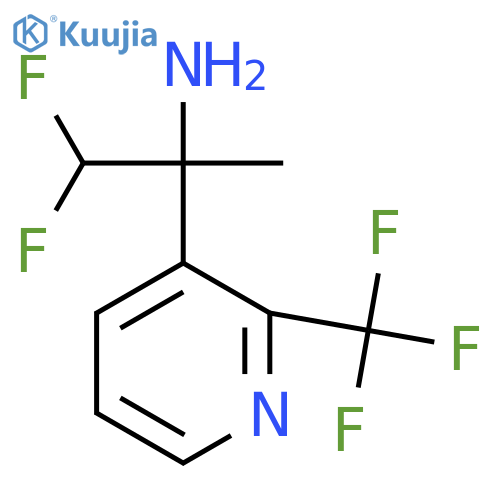1,1-difluoro-2-2-(trifluoromethyl)pyridin-3-ylpropan-2-amine structure