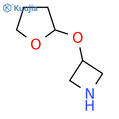 3-(oxolan-2-yloxy)azetidine structure