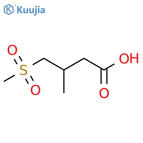 4-methanesulfonyl-3-methylbutanoic acid structure