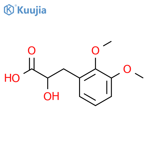 3-(2,3-dimethoxyphenyl)-2-hydroxypropanoic acid structure