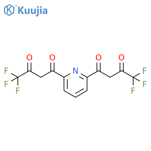 1,1'-(pyridine-2,6-diyl)bis(4,4,4-trifluorobutane-1,3-dione) structure