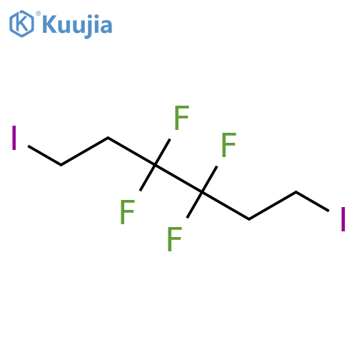 1,6-diiodo-3,3,4,4-tetrafluorohexane structure