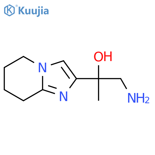 1-amino-2-{5H,6H,7H,8H-imidazo1,2-apyridin-2-yl}propan-2-ol structure